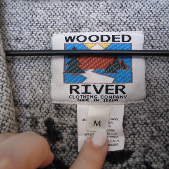VINTAGE - Wool Blend Oversized Shaket - Picture 5 of 11